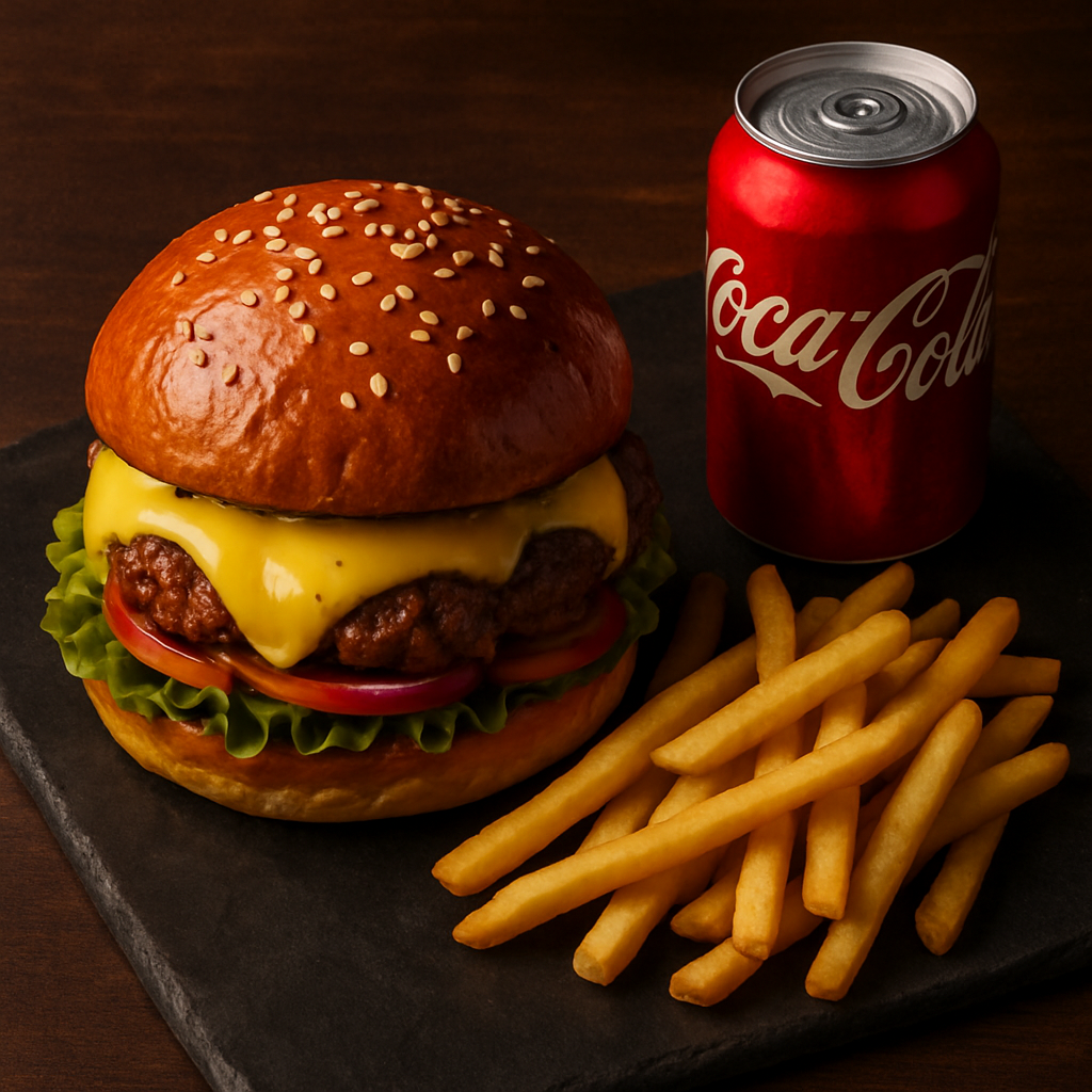 Barba supreme + Adicional de Fritas Palito + Coca-Cola Lata 350ml